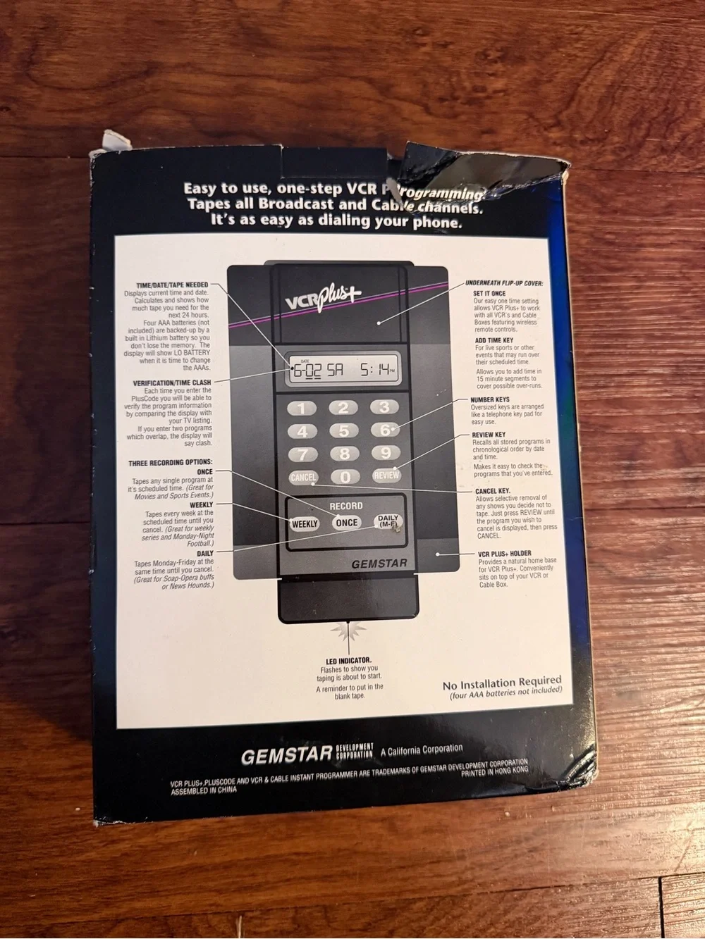 Gemstar instant programmer